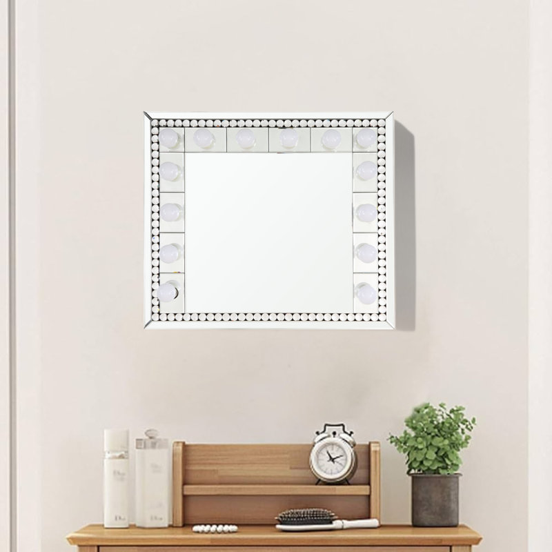 Miroir d'appoint en faux cristal et diamants, Faringdon