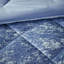 Édredon en velours simple / simple TG - Pervenche bleue écrasée avec bourre, édredon, 2 taies décoratives, 1 coussin décoratif, literie confortable lavable à la machine dans une taie décorative diamant-121054719-121054720