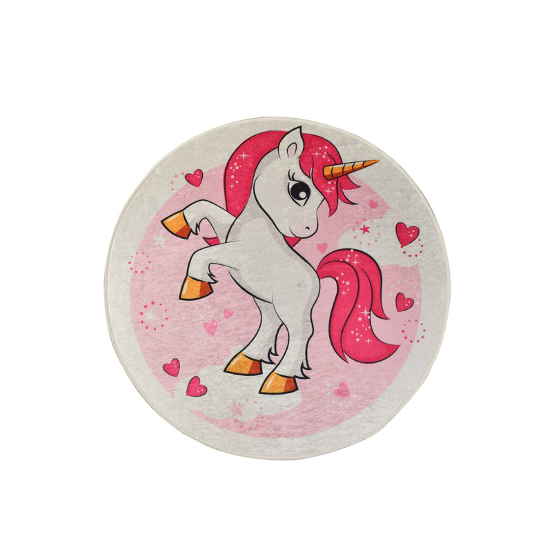 Tapis rond élégant, 55,1 po de diamètre, doux 100% polyester, hauteur des poils de 0,4 po | Antibactérien, antidérapant sous la surface, lavable en machine à 86 ° F | Idéal pour le salon, la chambre à coucher et les aires de jeu, durable et facile à entretenir