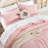Fluffy Comforter Set 7 Pieces-Bedding Set for All Seasons Soft Comforter With Fitted Sheet, Flat Sheet, Pillow Shams, Pillowcases-117185764-117185775