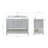 49 " W Freestanding Standard 1 Single Vanity Bathroom Vanity With Carrara Marble Top-87111500