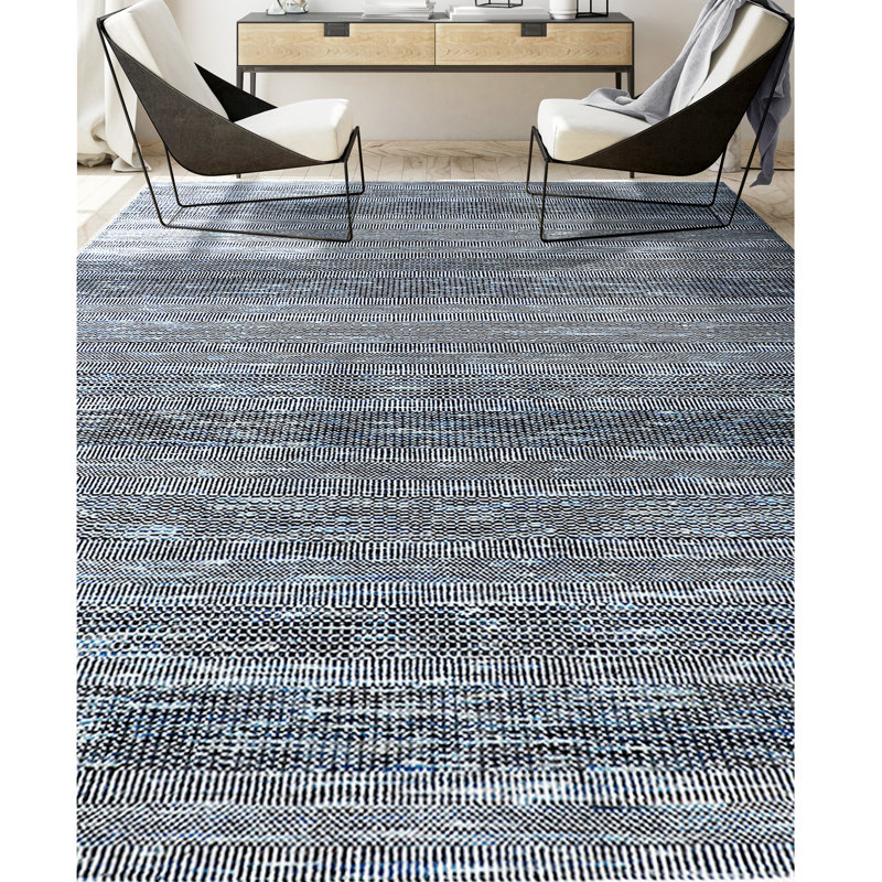 Area Rug in Silver, Rectangle 10' x 14'