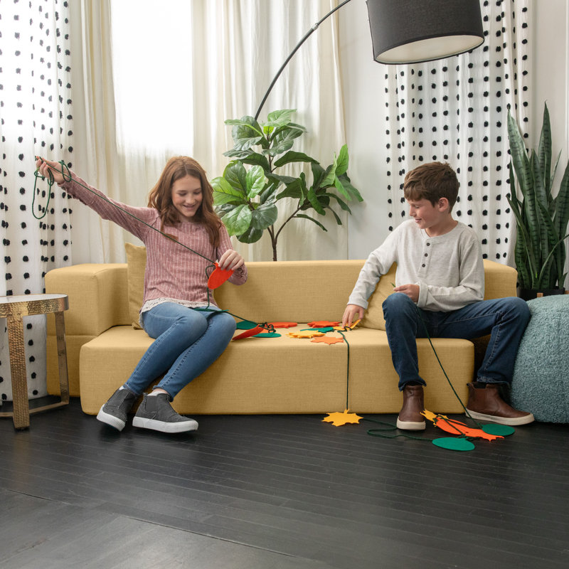 Causeuse simple Negeen Zenzi - canapé convertible / lit simple, Bru Smart, Rouge foncé