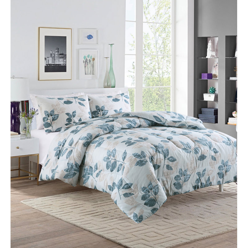 Ensemble d’confort réversible Welland, Édredon double et 2 taies décoratives