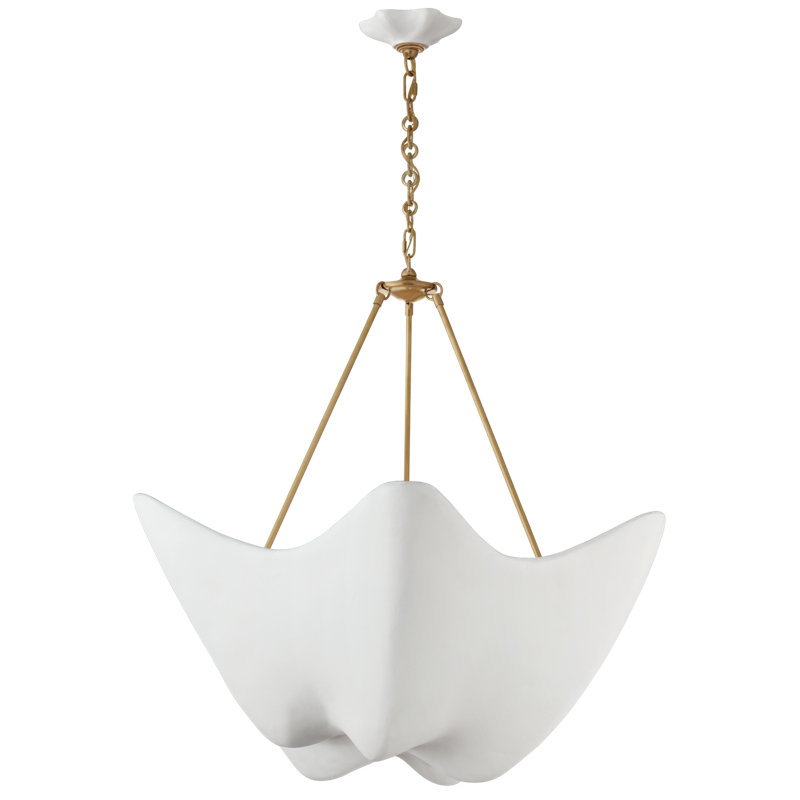 6 - Light Pendant, Hand-Rubbed Antique Brass