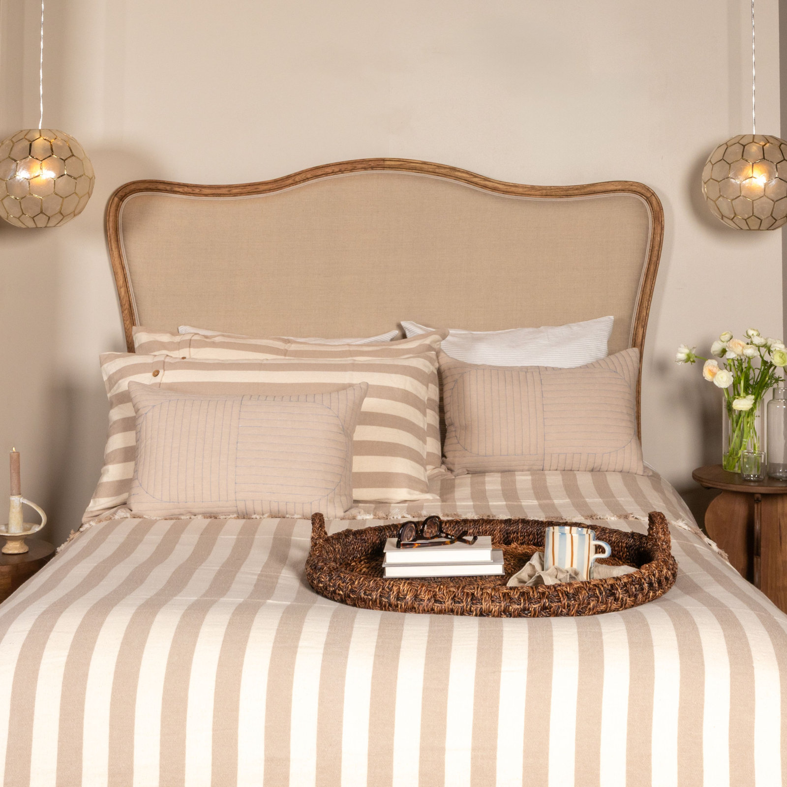 Stanmore Decorative Tray, Dark Brown