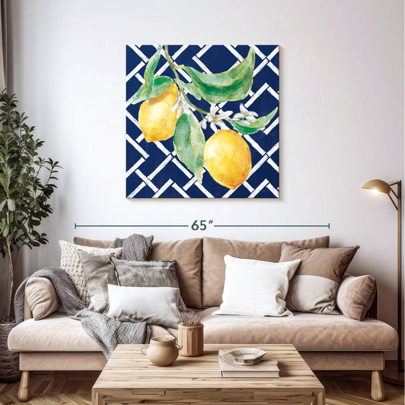Everyday Chinoiserie Lemons I, 39" H x 39" W