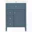 Meuble-lavabo de salle de bain avec lavabo, tiroirs et support de rangement-1668397217