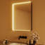24 po X 36 po Miroir de salle de bain à DEL avec cadre noir pour dessus de lavabo, miroir de salle de bain avec lumières, miroir de salle de bain de ferme éclairé-1313244098-1313244102