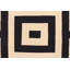 Tapis géométrique beige / noir / rouge en laine noué à la main 5 pi 10 po x 7 pi 11 po Stumbaugh