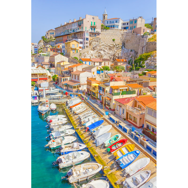 Vallon Des Auffes, Marseilles by Gianliguori - Wrapped Canvas Print, 46cm H x 30cm W x 3.8cm D