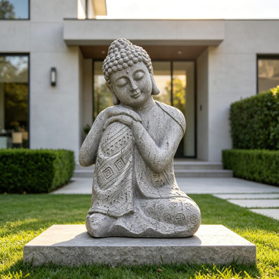 Meditative Sleeping Buddha Figurine - Zen Indoor/Outdoor Garden Decor
