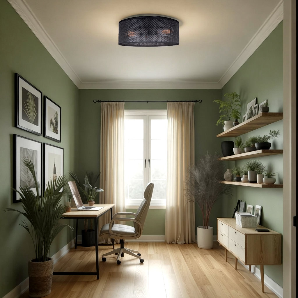 Alleghany 3-Light Flush Mount, Matte Black