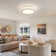 15" Decorative Textured Round LED Ceiling Light - 30W, 1800LM, 5 Adjustable Colour Temps, Dimmable, ETL Certified