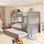 Lit superposé double avec lit gigogne simple-883711331