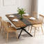 Table de salle à manger rectangulaire de 55,11 po à 70,86 po-942642346