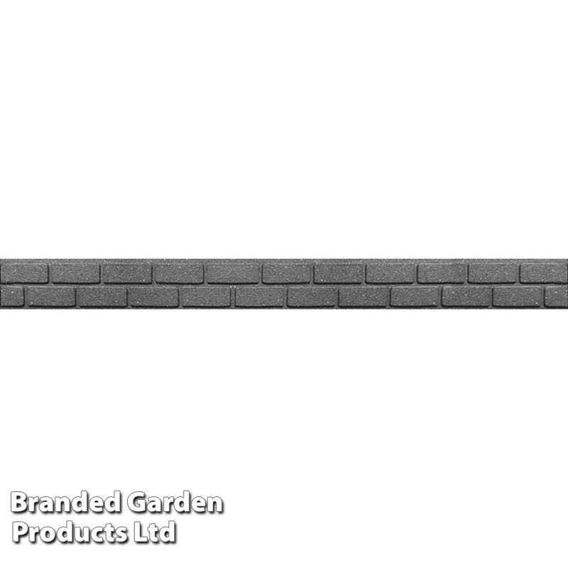 Charesse 9cm H x 120cm W Rubber Edging (x6), Brown