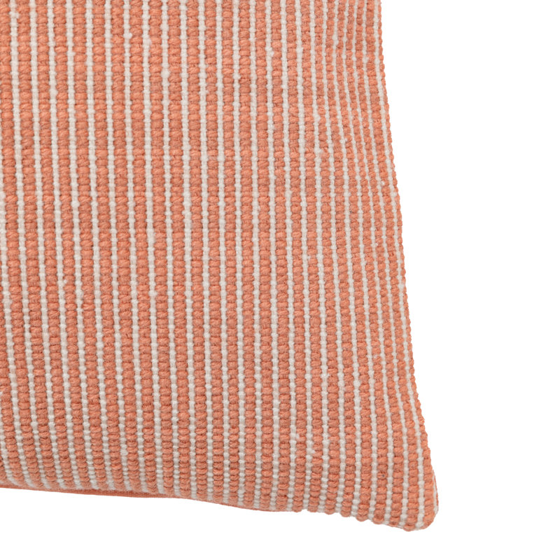 Una Striped Throw Cushion, Orange