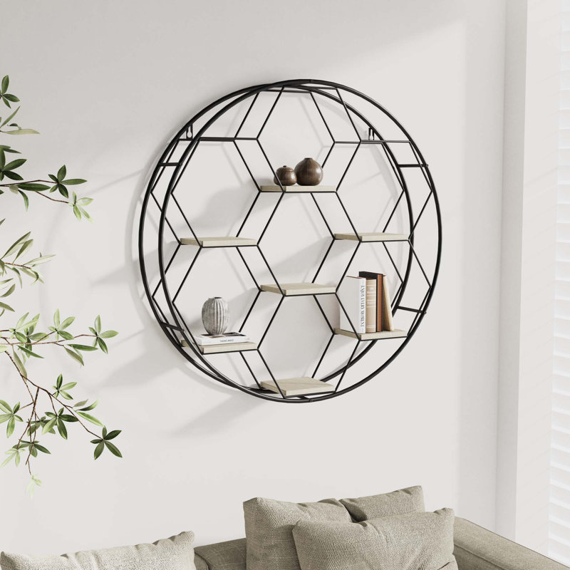 Jefthy Circle Accent Shelf