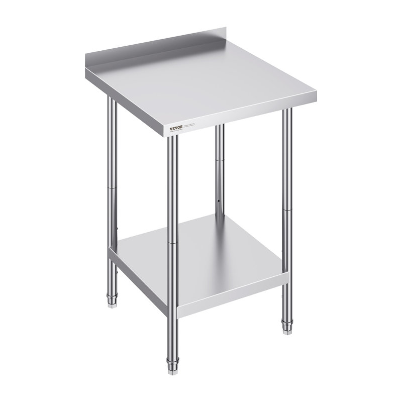 Adjustable Height Stainless Steel 24'' x 24'' Work Table