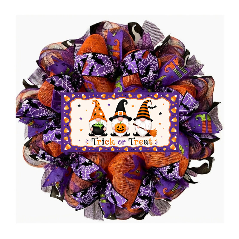 Couronne d'Halloween gnome, 28 Inch