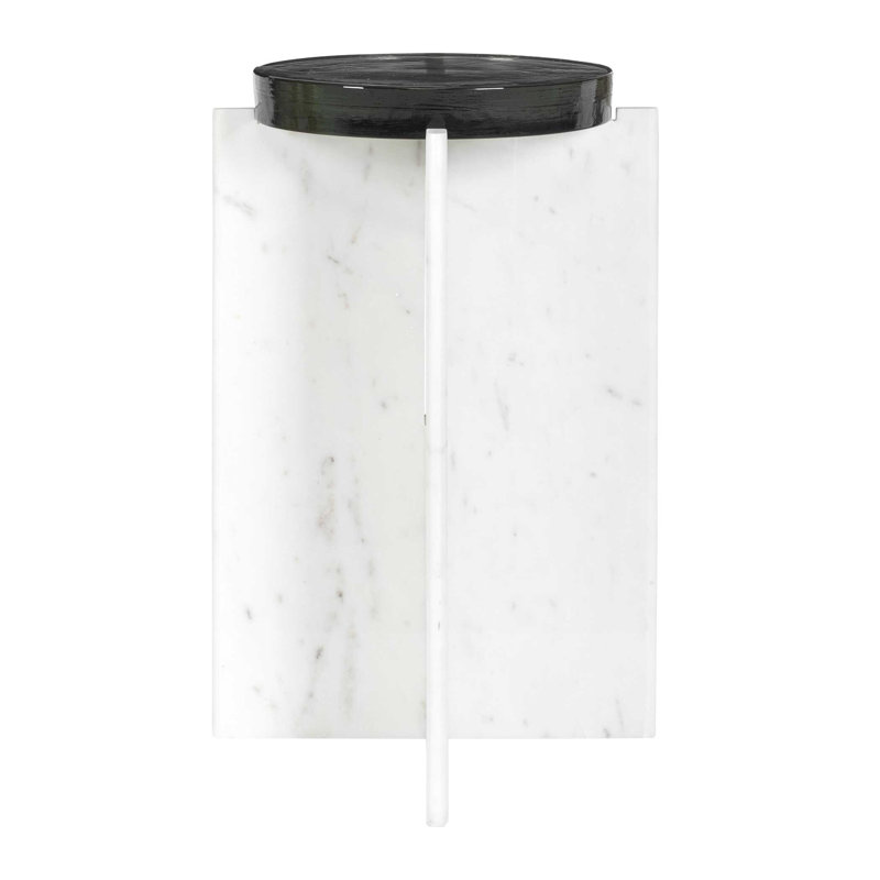  Olina Marble Outdoor Accent Table
