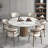 Light luxury simple round dining table sets-107193876