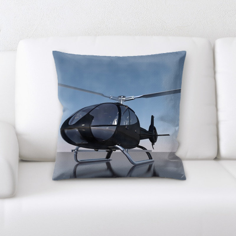 Coussin décoratif hélicoptère