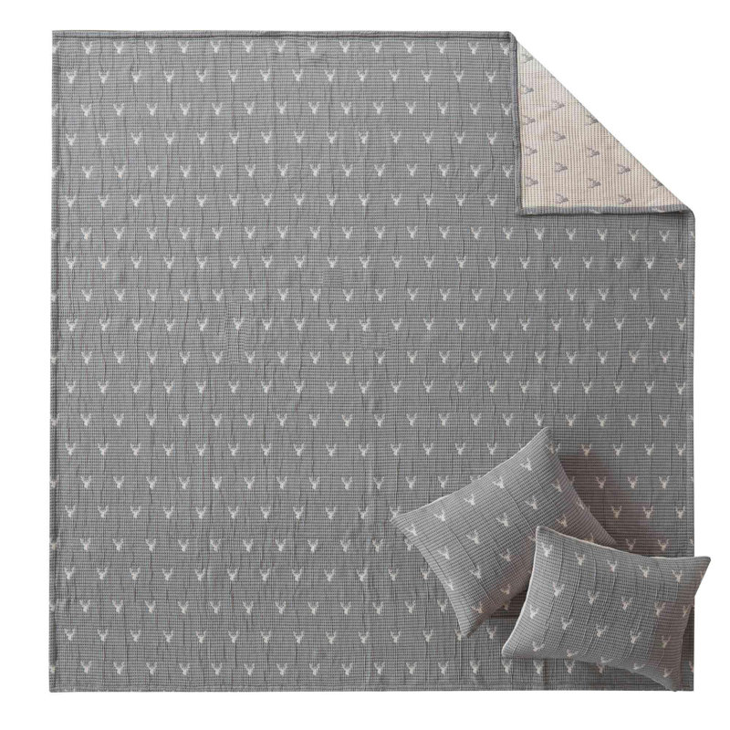 3 PCS Full/Queen Coverlet Set, Queen Coverlet + 2 Standard Shams