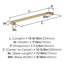 Poignée de meuble Blackrock 12-5/8 pouces (320 mm) d'entraxe, couleur champagne doré-26340473-109024895