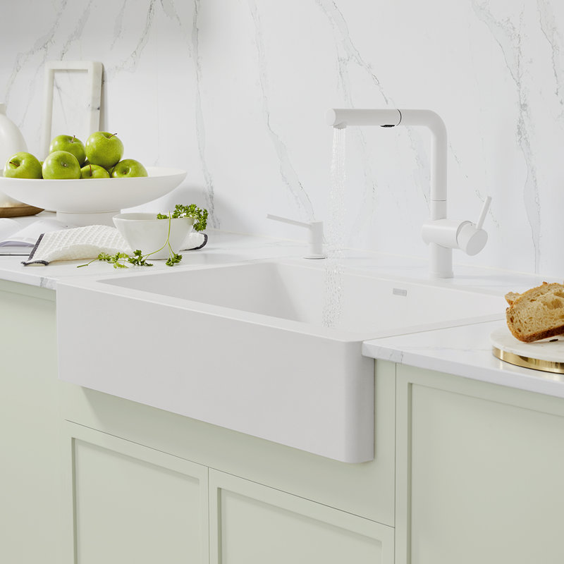 Vintera SILGRANIT 30" L X 19'' W Farmhouse Sink, Anthracite