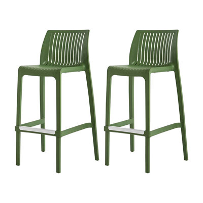 Tabouret d'extérieur à dossier bas Nayma