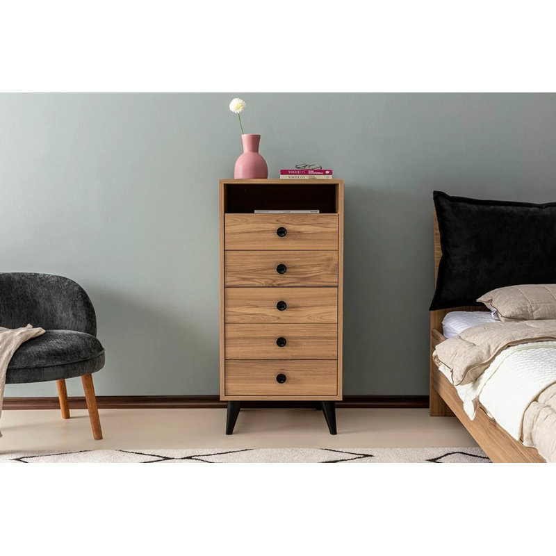 Goutham 5 Drawer Storage Drawer