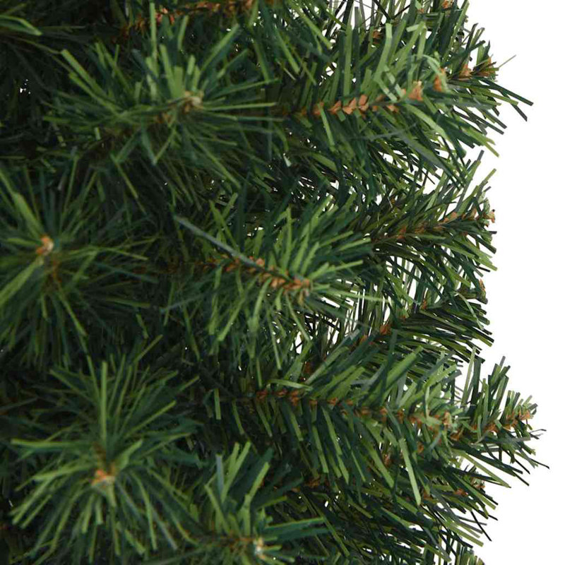Artificial Christmas Tree with 150 LEDs with Stand, Red, 3.94' H