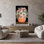 Art floral d'automne avec citrouille et tournesol contemporain
