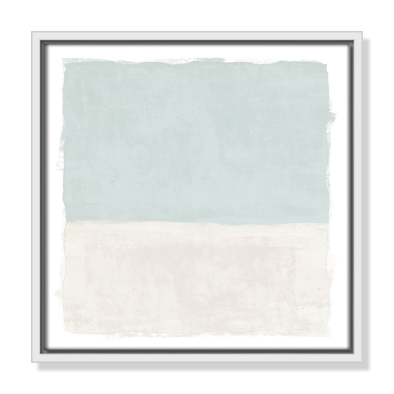 «Ocean Tides I» par Natalie Carpentieri, H 13,5 po x l 13,5 po, Blanc