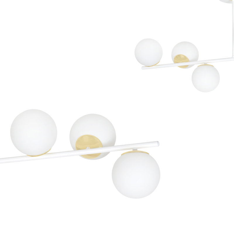 Gambier 6 - Light Unique/Statement Pendant, White