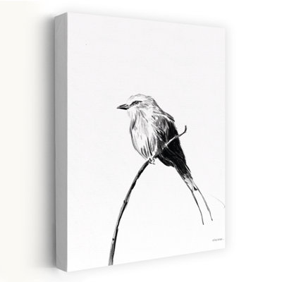 Perché, oiseau contemporain abstrait, art animalier