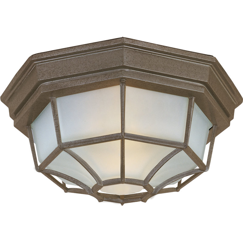 Luminaire d'extérieur à 2 ampoules Aquilar, Patine rouillée