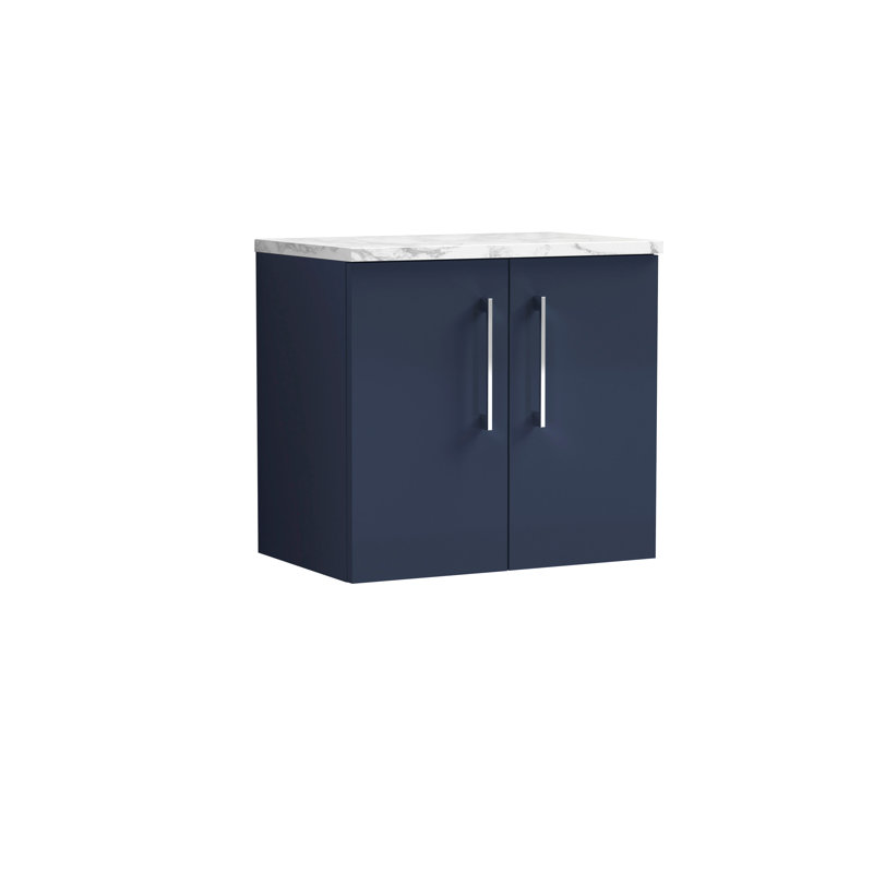 Arno 23.82cm Single Bathroom Vanity Base Only, Midnight Blue
