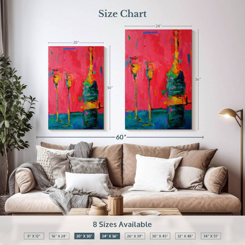 Yarlin Prosecco, 36" H x 24" W
