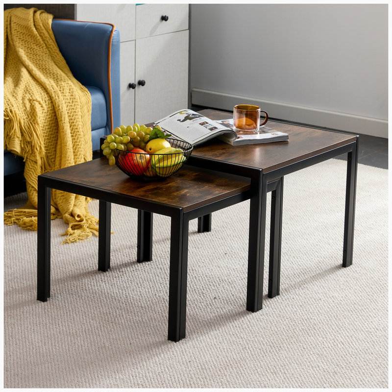 Table basse Sakai, Brun rustique