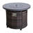 25" H X 32" W Aluminum Outdoor Fire Pit Table With Lid-1745280406