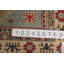 Tapis bleu clair en laine fait à la main Kazak 3 x 4
