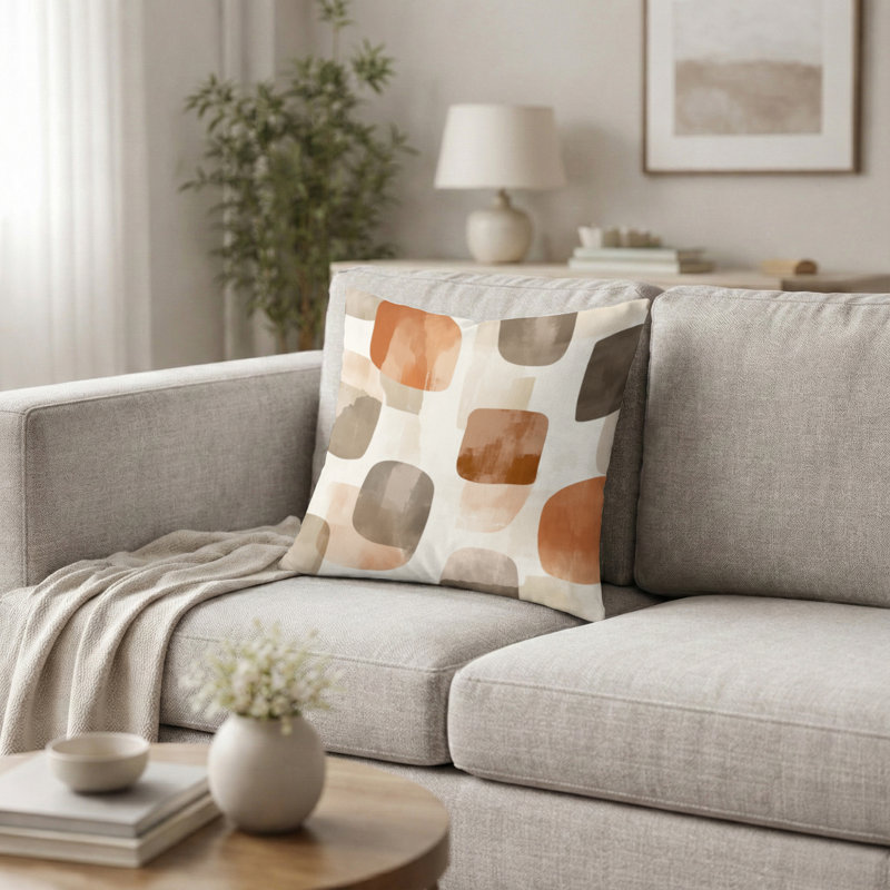 Coussin décoratif moderne Modern Shibui, H 20 po x l 20 po