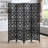 Quarterfoil infused Diamond Design 4-Panel Room Divider