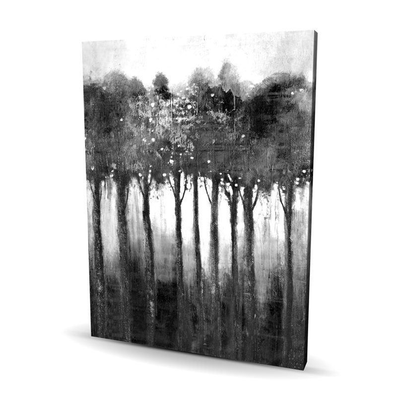 Monochrome Trees - Black Canvas Wall Art for Home Decor