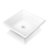 Sinber 16" x 16" x 4.92" White Square Ceramic Countertop Bathroom Vanity Vessel Sink