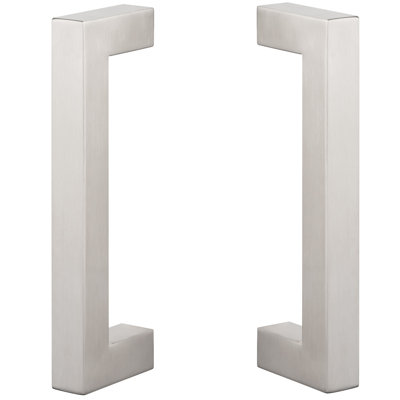 Barn Door Handle, 9", Square, 2-sided