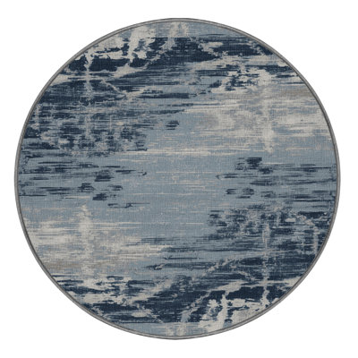 Tapis abstrait gris lavable à la machine